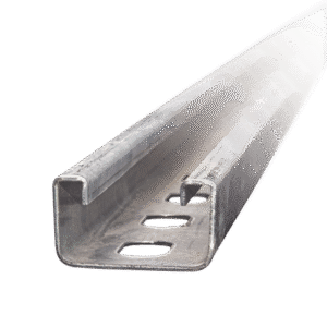 Unicanal Perforado 4 x 4 cm x 3 m / Calibre 14 / Galvanizado Electrolítico.