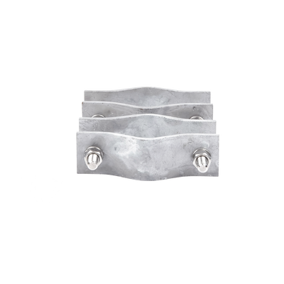 Juego de Dos Abrazaderas Dobles para Mástiles de 3.8 a 8.9 cm, con Separación entre centros de 12 cm.