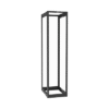Rack de Cuatro Postes Estándar de 19", Rieles Roscados #12-24, Profundidad Ajustable de 23 a 42 in, 45 Unidades de Rack, Color Negro