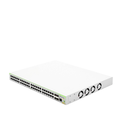 Switch PoE+ Administrable CentreCOM FS980M, Capa 3 de 48 Puertos 10/100Mbps + 4 SFP Gigabit, 375W