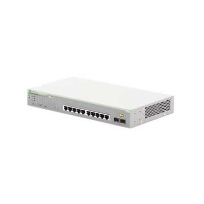 Switch PoE+ Gigabit WebSmart de 10 puertos 10/100/1000 Mbps (2 x Combo) + 2 puertos gigabit SFP (Combo), 75 W Switch PoE+ Gigabit WebSmart de 10 puertos 10/100/1000 Mbps (2 x Combo) + 2 puertos gigabit SFP (Combo), 75 W