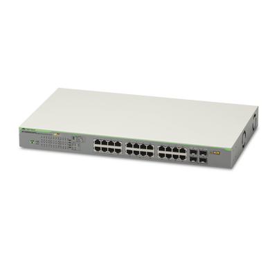 Switch PoE+ Gigabit WebSmart de 24 puertos 10/100/1000 Mbps + 4 puertos SFP Gigabit, 185 W