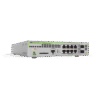 Switch PoE+ Administrable CentreCOM GS970M, Capa 3 de 8 Puertos 10/100/1000 Mbps + 2 SFP Gigabit, 124 W