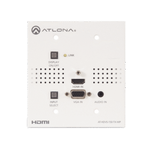 Transmisor HDBaseT de placa de pared para HDMI y VGA