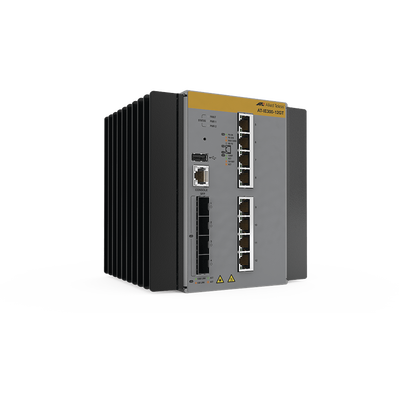 Switch Industrial Administrable Capa 3 de 8 Puertos 10/100/1000 Mbps + 4 Puertos SFP Switch Industrial Administrable Capa 3 de 8 Puertos 10/100/1000 Mbps + 4 Puertos SFP
