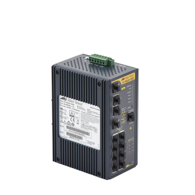 Switch Industrial PoE+ administrable de 8 Puertos 10/100/1000 Mbps + 2 puertos SFP Combo, 120 W Switch Industrial PoE+ administrable de 8 Puertos 10/100/1000 Mbps + 2 puertos SFP Combo, 120 W