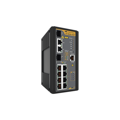Switch Industrial PoE+ administrable de 8 Puertos 10/100/1000 Mbps + 2 puertos SFP Combo, 120 W Switch Industrial PoE+ administrable de 8 Puertos 10/100/1000 Mbps + 2 puertos SFP Combo, 120 W