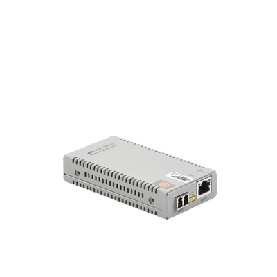 Convertidor de medios Gigabit Ethernet a fibra óptica, conector LC, monomodo (SMF), versión TAA (Trade Agreement Act), 10 km