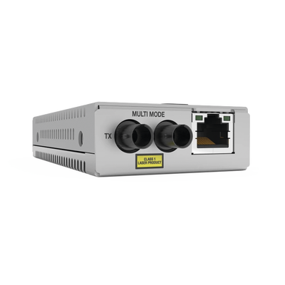 Convertidor de medios Fast Ethernet a fibra óptica, conector ST, monomodo (SMF), versión TAA (Trade Agreement Act) Convertidor de medios Fast Ethernet a fibra óptica, conector ST, monomodo (SMF), versión TAA (Trade Agreement Act)