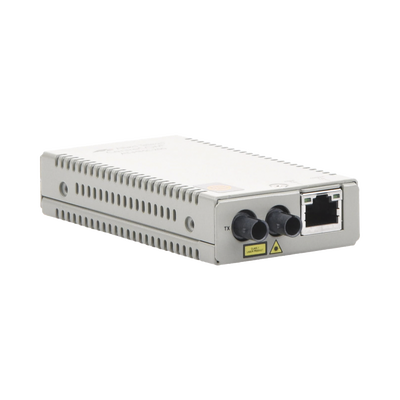 Convertidor de medios Fast Ethernet a fibra óptica, conector ST, multimodo (MMF), distancia hasta 2 km