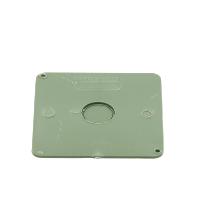 Tapa para Caja Cuadrada de 1/2" para instalaciones con tubería PVC Conduit pesado.