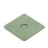 Tapa para Caja Cuadrada de 1/2" para instalaciones con tubería PVC Conduit pesado.