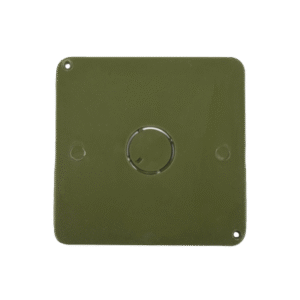 Tapa para Caja Cuadrada de 1/2" para instalaciones con tubería PVC Conduit pesado.