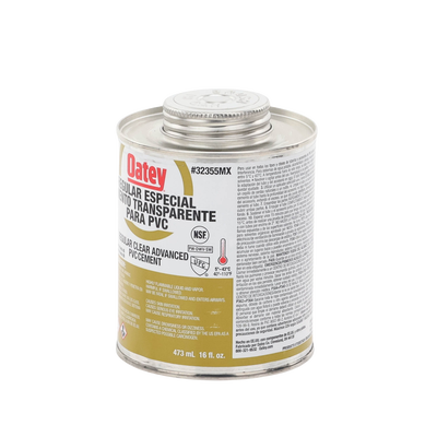 Pegamento / Cemento Claro de 473 ml para Tubo Conduit PVC Pesado.