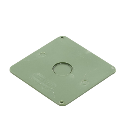 Tapa para Caja Cuadrada de 4 " para instalaciones con tubería PVC Conduit pesado.