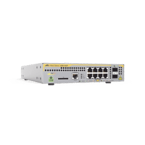 Switch PoE+ Administrable Capa 3 D/8 Ptos 10/100/1000 + 2 SFP Incluye Montaje AT-RKMT-J14 Switch PoE+ Administrable Capa 3 D/8 Ptos 10/100/1000 + 2 SFP Incluye Montaje AT-RKMT-J14