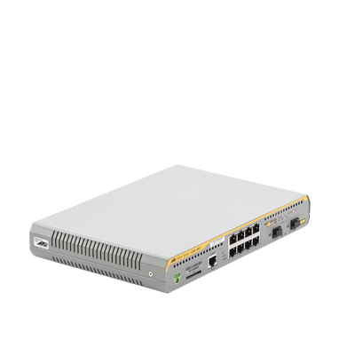 Switch Administrable Capa 3, 8 puertos 10/100/1000 Mbps + 2 puertos SFP Gigabit Switch Administrable Capa 3, 8 puertos 10/100/1000 Mbps + 2 puertos SFP Gigabit