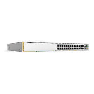 Switch Stackeable Capa 3, 20 puertos 10/100/1000 Mbps + 4 x 100M/1G/2.5/5G-T + 4 puertos SFP+ 10 G, fuente redundante