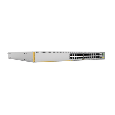 Switch L3 Stackable Switch, 20x 10/100/1000-T PoE++, 4x 100M/1G/2.5G/5G-T PoE++, 4x SFP+ Puertos con doble fuente hotswap Switch L3 Stackable Switch, 20x 10/100/1000-T PoE++, 4x 100M/1G/2.5G/5G-T PoE++, 4x SFP+ Puertos con doble fuente hotswap