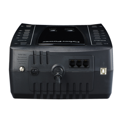 UPS de 750 VA/450 W, Topología Línea Interactiva, Entrada 120 Vca NEMA 5-15P, Tipo Gabinete Compacto, Con 12 Tomas NEMA 5-15R