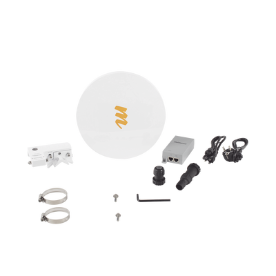 Radio Backhaul PTP en frecuencia 24 GHz, MIMO 4X4:4, 1.5 Gbps, Antena integrada 33 dBi, IP67, Puerto SFP, Adaptación automática al entorno, Sin interferencia