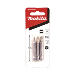 Punta plana para atornillar de 4-5 x 50 mm forma “E”, zanco tipo hexagonal de 1/4" con punta magnética, blíster con 3 piezas. Punta plana para atornillar de 4-5 x 50 mm forma “E”, zanco tipo hexagonal de 1/4" con punta magnética, blíster con 3 piezas.