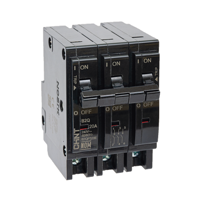 MCB - Interruptor Termomagnético Enchufable, Serie: B2Q, 3P, 40A, 240V (SKU:1002299)