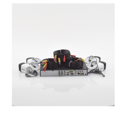 Kit TURBOHD 5 Megapixel / DVR 4 Canales / 4 Cámaras de 5 Megapixel con Micrófono Integrado / 4 Cables 18 Metros / Fuente de Poder Profesional Kit TURBOHD 5 Megapixel / DVR 4 Canales / 4 Cámaras de 5 Megapixel con Micrófono Integrado / 4 Cables 18 Metros / Fuente de Poder Profesional