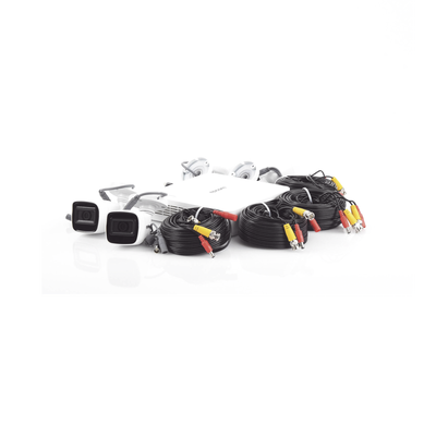 (MICRÓFONO Integrado) Kit TurboHD 1080p Lite / DVR 4 canales / Audio por Coaxitron / 4 Cámaras Bala de Metal con Micrófono Integrado (MICRÓFONO Integrado) Kit TurboHD 1080p Lite / DVR 4 canales / Audio por Coaxitron / 4 Cámaras Bala de Metal con Micrófono Integrado