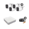(MICRÓFONO Integrado) Kit TurboHD 1080p Lite / DVR 4 canales / Audio por Coaxitron / 4 Cámaras Bala de Metal con Micrófono Integrado (MICRÓFONO Integrado) Kit TurboHD 1080p Lite / DVR 4 canales / Audio por Coaxitron / 4 Cámaras Bala de Metal con Micrófono Integrado