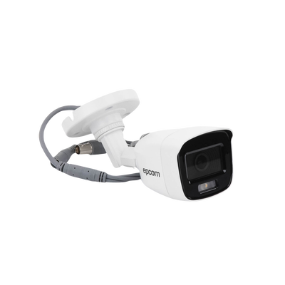 [ColorVu] Bala TURBOHD 2 Megapíxel (1080p) / Microfono Integrado / Imagen a color 24/7 / Lente 2.8 mm / METAL / Luz Blanca 20 mts / Exterior IP66 / TVI-AHD-CVI-CVBS / dWDR