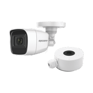 KIT DE CÁMARA + MONTAJE / Cámara Bala TURBOHD 2 Megapixel (1080p) / Gran Angular 106° / Lente 2.8 mm / 25 mts IR EXIR / Exterior IP66 / 4 Tecnologías / dWDR