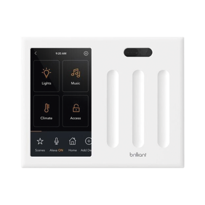 Control touch desde su pantalla en pared, compatible con 3 cargas para controlar iluminacion. Control touch desde su pantalla en pared, compatible con 3 cargas para controlar iluminacion.