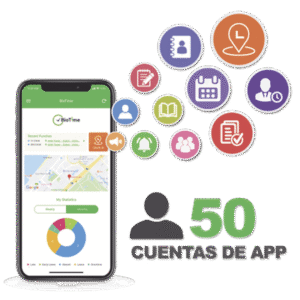 Licencia para realizar checadas de asistencia desde Smartphone (APP) con envío de fotografía y ubicación por GPS / Compatible con BIOTIMEPRO / Licencia para 50 usuario Licencia para realizar checadas de asistencia desde Smartphone (APP) con envío de fotografía y ubicación por GPS / Compatible con BIOTIMEPRO / Licencia para 50 usuario