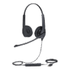 Jabra Biz 1500 Duo, auricular profesional con cancelación de ruido, ideal para contact center con conexión USB (1559-0159)