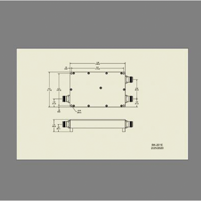 DIPLEXOR 617-960/1695-2700MHz 250W -161dBc 4.3-10 IP67 .