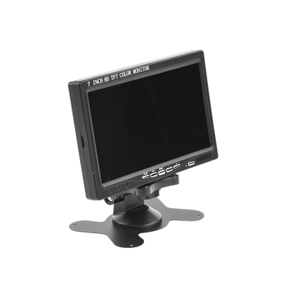 Monitor 7" TFT-LCD ideal para colocar en vehículos o DVR/NVR. Entradas de video HDMI, VGA y RCA (CVBS) Monitor 7" TFT-LCD ideal para colocar en vehículos o DVR/NVR. Entradas de video HDMI, VGA y RCA (CVBS)