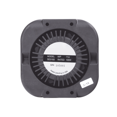 Bocina Compacta de Uso Rudo, 100 Watts de Potencia, Ideal Para Vehículos de Encubierto, Con Soporte Universal, 11 Ohms de Impedancia Bocina Compacta de Uso Rudo, 100 Watts de Potencia, Ideal Para Vehículos de Encubierto, Con Soporte Universal, 11 Ohms de Impedancia