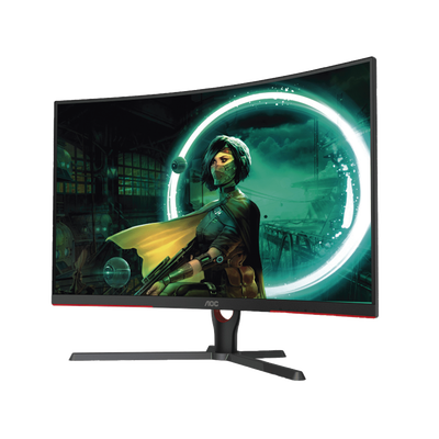 Monitor Curvo 32" WIDESCREEN GAMING W-LED VA, Resolución 1920x1080p 165Hz, con Entradas de Video HDMI / DISPLAYPORT, Bisel Ultra Delgado, Soporta VESA