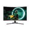 Monitor Curvo 32" WIDESCREEN GAMING W-LED VA, Resolución 1920x1080p 165Hz, con Entradas de Video HDMI / DISPLAYPORT, Bisel Ultra Delgado, Soporta VESA
