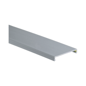Tapa para Canaleta Ranurada, de 3.25 in de Ancho, 1.38 m de Largo, Color Gris