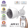 Bala IP 2 Megapíxel / Wi-Fi / Doble Lente / COLORES EN OSCURIDAD / Deteccion de Personas o Vehículos / Cruce de Línea / Intrusión a un área / Audio de dos vías / Luz Estroboscópica / Sirena / MicroSD