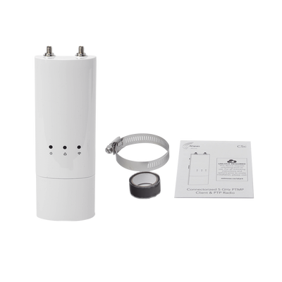 Radio Estación Base de hasta 500 Mbps, Frecuencia de 4.9-6.4 GHz, IP67, 2x2:2 MIMO, Monitoreo a través de la nube, Adaptación automática al entorno.