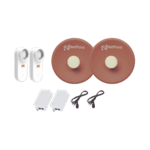 Kit de 2 radios C5X con antenas NPPROS2PACK (27 dBi), rango de frecuencia extendida (4.9 a 6.4 GHz), incluye inyector POE y cable de alimentación