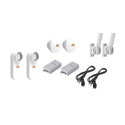 Kit de 2 radios C5X con 2 antenas de (16 dBi), rango de frecuencia extendida (4.9 a 6.4 GHz), incluye inyector POE, cable de alimentación y 2 FLEXIMOUNT-XL para alineación, distancia de hasta 6 km Kit de 2 radios C5X con 2 antenas de (16 dBi), rango de frecuencia extendida (4.9 a 6.4 GHz), incluye inyector POE, cable de alimentación y 2 FLEXIMOUNT-XL para alineación, distancia de hasta 6 km