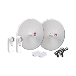 Kit de 2 radios C5X con antenas TXPD30C5X (30 dBi), rango de frecuencia extendida (4.9 a 6.4 GHz), incluye inyector POE y cable de alimentación
