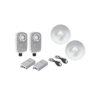 Kit de 2 radios C6X con 2 antenas de (25 dBi), rango de frecuencia extendida (5.1 a 6.4 GHz), incluye inyector POE, cable de alimentación y 2 FLEXIMOUNT-XL para alineación, distancia de hasta 3 km Kit de 2 radios C6X con 2 antenas de (25 dBi), rango de frecuencia extendida (5.1 a 6.4 GHz), incluye inyector POE, cable de alimentación y 2 FLEXIMOUNT-XL para alineación, distancia de hasta 3 km