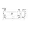 Acoplador hibrido 2x2 350-2700MHz 200W -161dBc 4.3 -10 IP65