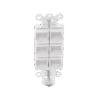 Caja de pared para contactos varios, 6 mini espacios.
