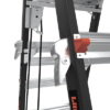 Escalera de Fibra de Vidrio con Jaula de 8'-14' (2.44 - 4.27 m). Con Ajuste en Ruedas (RATCHET™ Leveler) (SKU:18515-817).